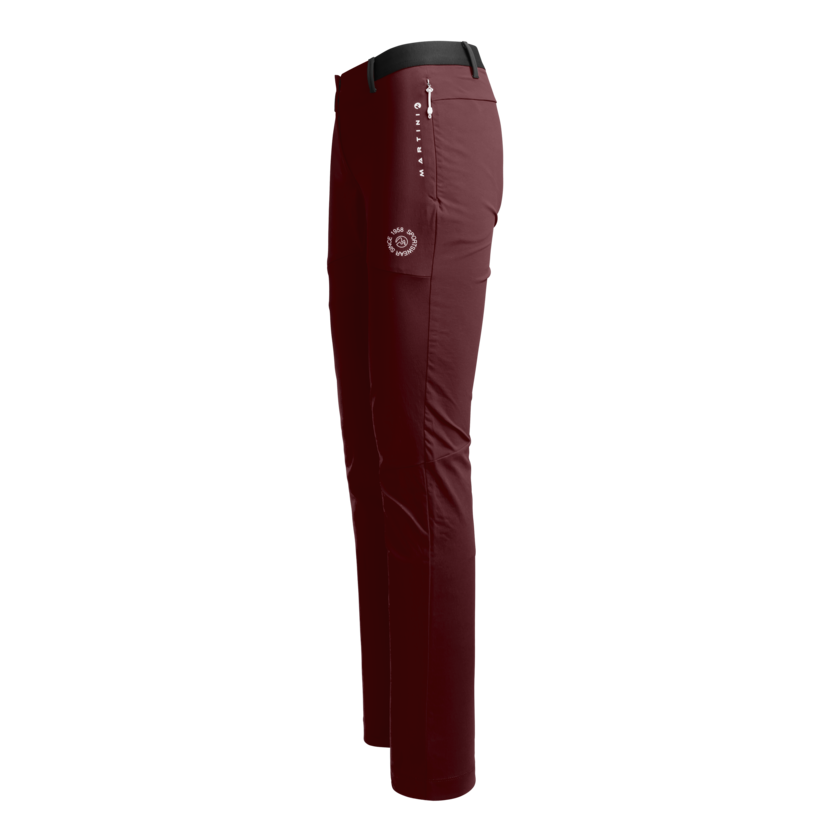 Martini Sportswear - FINALE "L" - Pantaloni lunghi a taglio lungo in wine - vista laterale - Donna