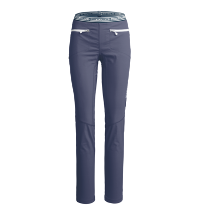 Martini Sportswear - VIA"L" - Pantaloni extra lunghi in Denim blu - vista frontale - Donna