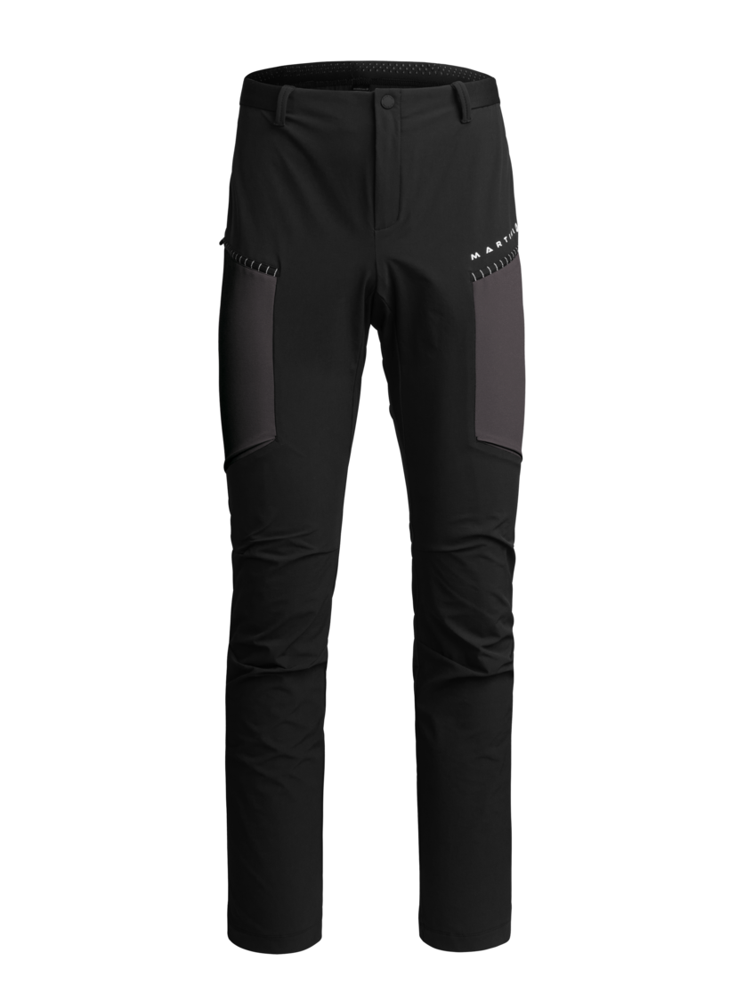 Martini Sportswear - BERNINA "K" - Pantaloni lunghi a taglio corto in black-carbon - vista frontale - Uomo