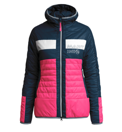 Martini Sportswear - NO COMPROMISE - Primaloft & Gloft Jacken in Pink-Dunkelblau-Weiß - Vorderansicht - Damen