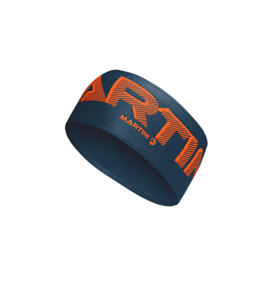 Martini Sportswear - ASTRAL_headband - Stirnbänder in Dunkelblau-Orange - Vorderansicht - Unisex