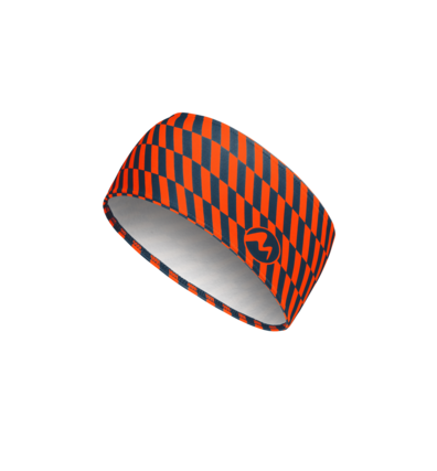 Martini Sportswear - HALO_headband - Stirnbänder in Dunkelblau-Orange - Vorderansicht - Unisex