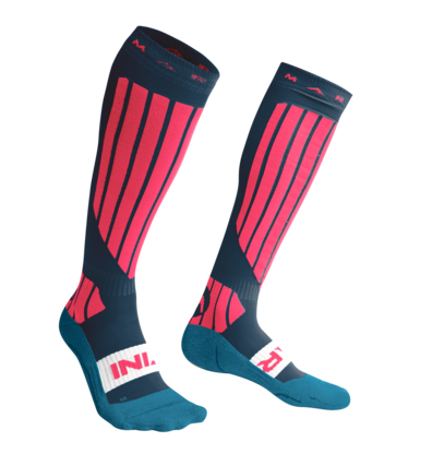 Martini Sportswear - BEST WAY - Socken in Pink-Dunkelblau - Vorderansicht - Unisex