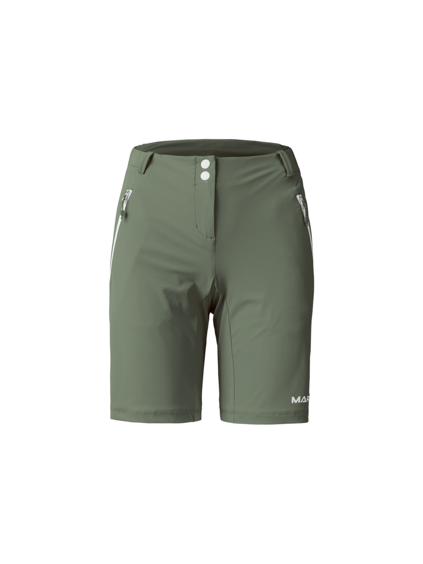 Martini Sportswear - VIA Shorts W - Shorts in mosstone - front view - Women