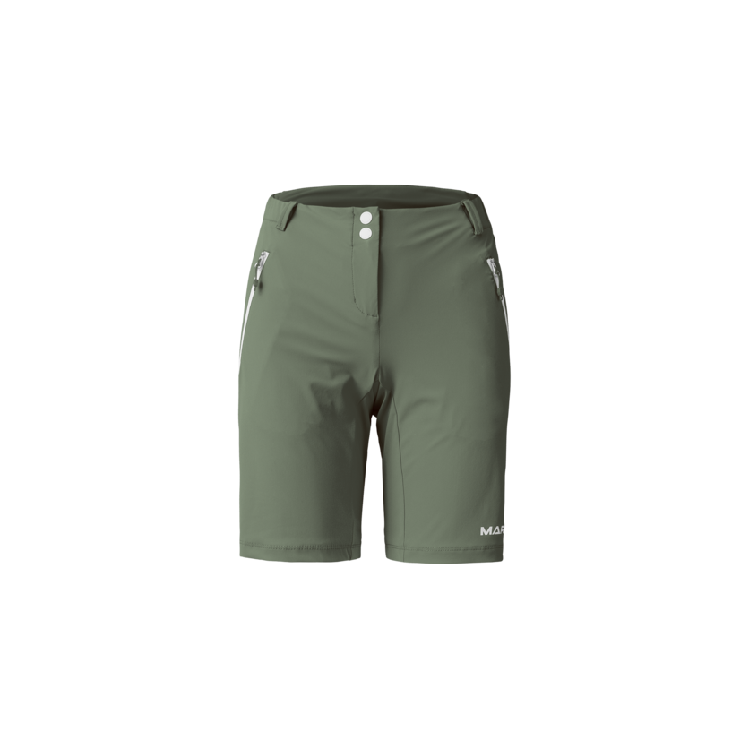 Martini Sportswear - VIA Shorts W - Kurze Hosen in mosstone - Vorderansicht - Damen