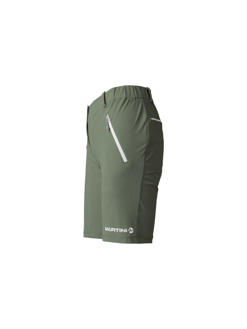Martini Sportswear - VIA Shorts W - Shorts in mosstone - side view - Women