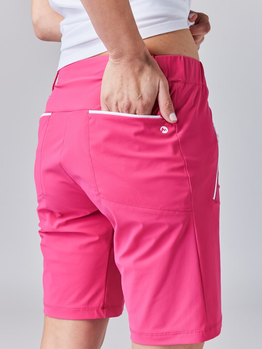 Martini Sportswear - VIA Shorts W - Kurze Hosen in mosstone - Detail 2 - Damen