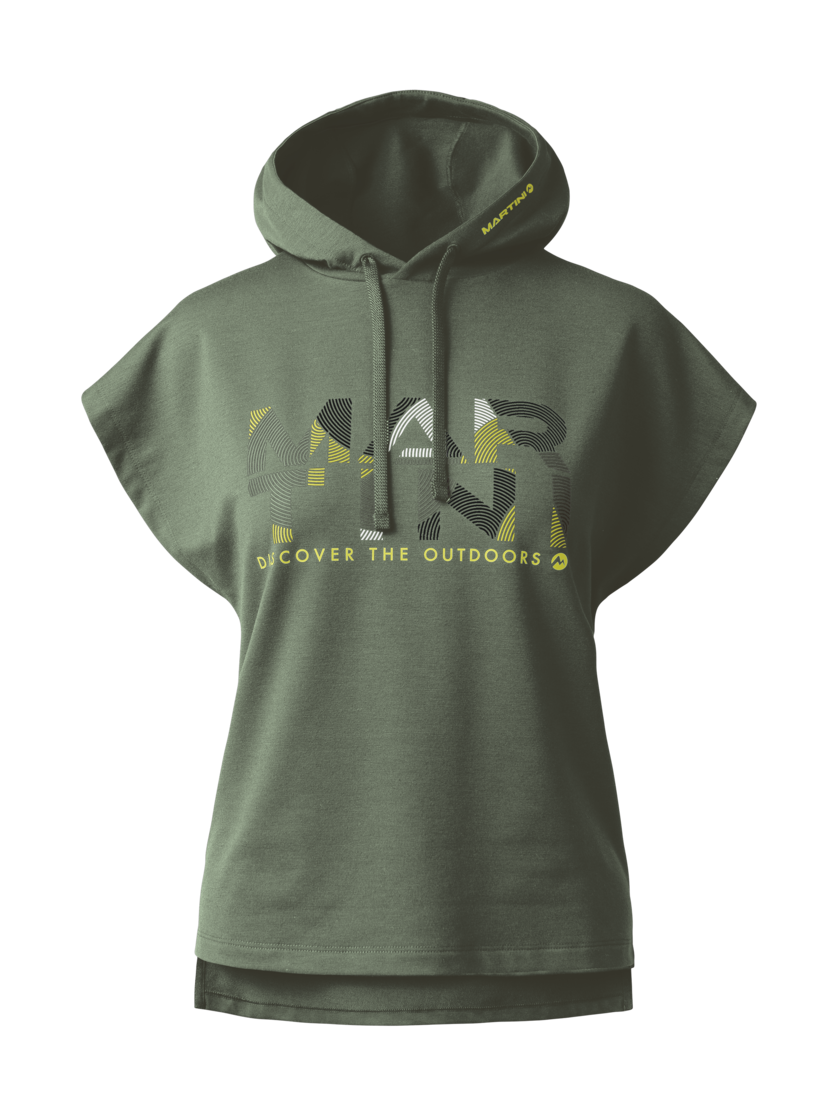 Martini Sportswear - SUNDOWNER Hoodie W - Hoodies in mosstone - front view - Women