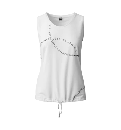Martini Sportswear - FIRSTLIGHT Sleeveless Shirt Straight W - Tops in white - Vorderansicht - Damen