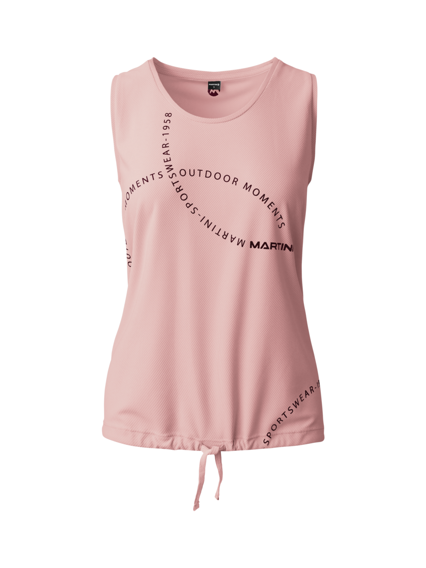 Martini Sportswear - FIRSTLIGHT Sleeveless Shirt Straight W - Tops in wild rose - Vorderansicht - Damen
