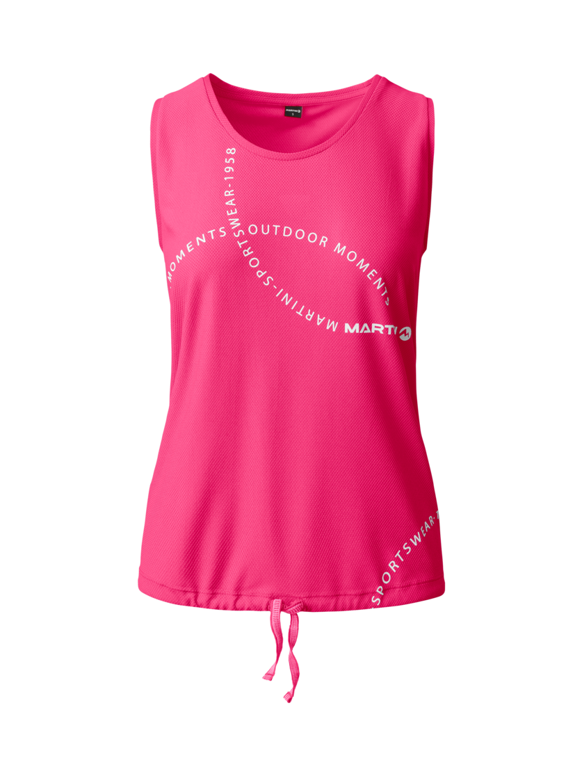 Martini Sportswear - FIRSTLIGHT Sleeveless Shirt Straight W - Tops in blush - Vorderansicht - Damen