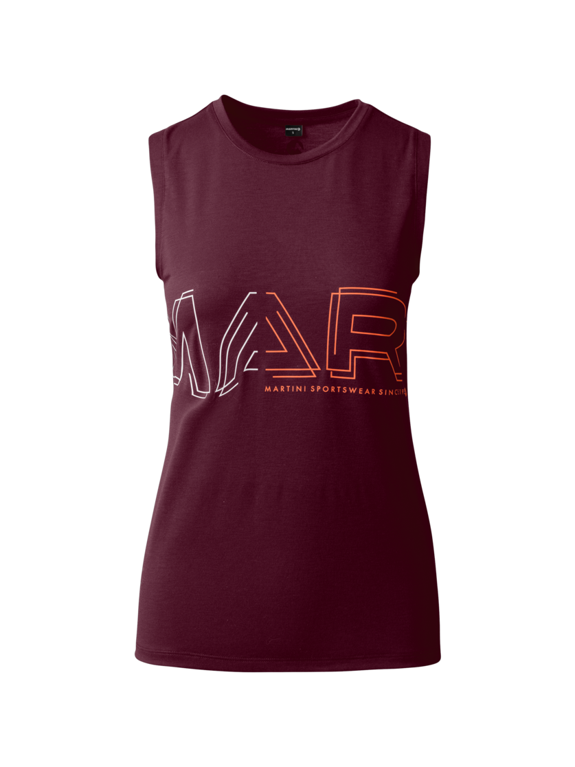 Martini Sportswear - FIRSTLIGHT Sleeveless Shirt Dynamic W - Tops in fairy tale - vista frontale - Donna