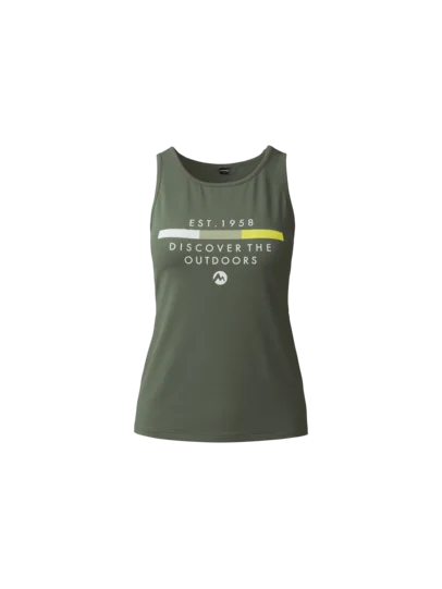 Martini Sportswear - ALPMATE Sleeveless Shirt Straight W - Tops in mosstone - Vorderansicht - Damen