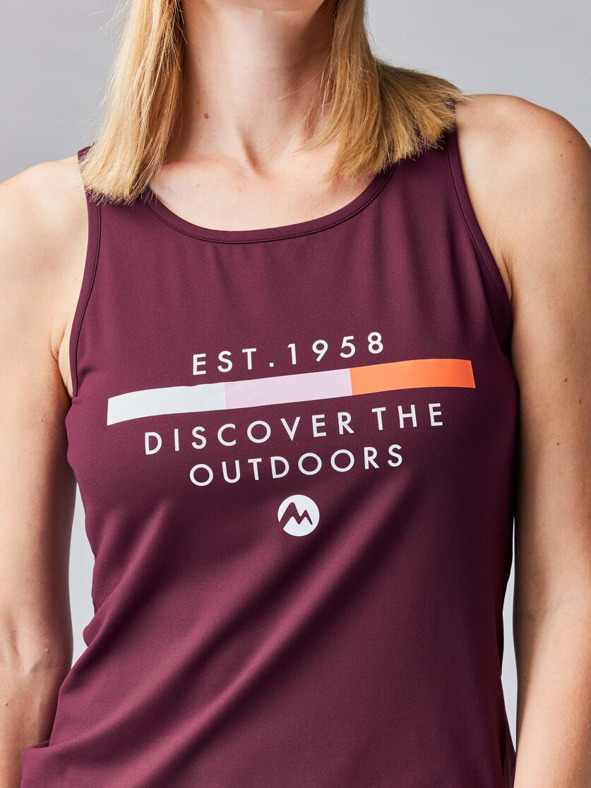Martini Sportswear - ALPMATE Sleeveless Shirt Straight W - Tops in mosstone - Detail 2 - Damen