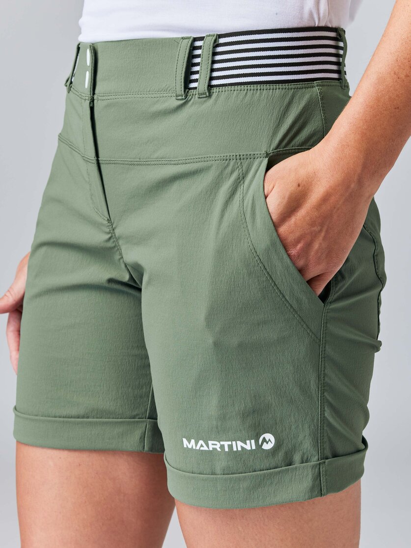 Martini Sportswear - HIGHVENTURE Shorts W - Shorts in mosstone - Dettaglio 1 - Donna