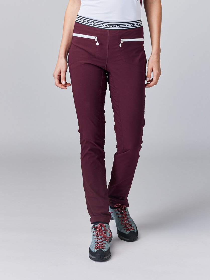 Martini Sportswear - VIA Pants W - Long pants in mosstone - front view model - Women