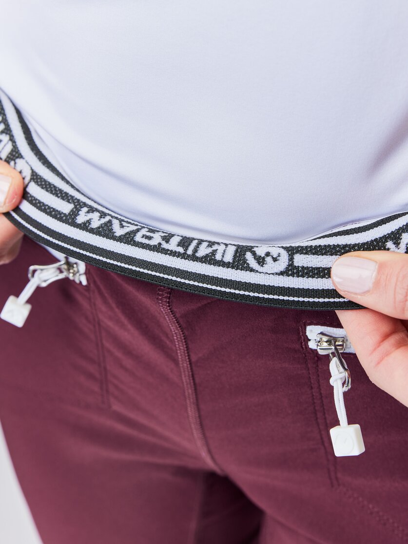 Martini Sportswear - VIA Pants W - Long pants in mosstone - Detail 2 - Women