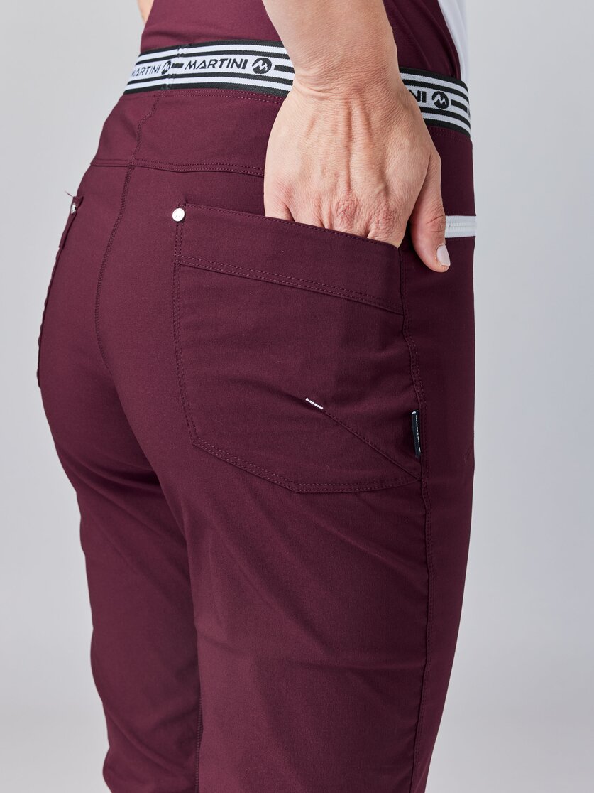 Martini Sportswear - VIA Pants W - Long pants in mosstone - Detail 4 - Women