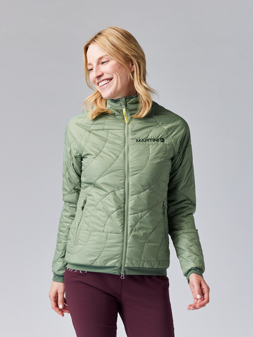 Martini Sportswear - ALPMATE Padded Jacket G-Loft® W - Primaloft & Gloft Jackets in tendril - front view model - Women