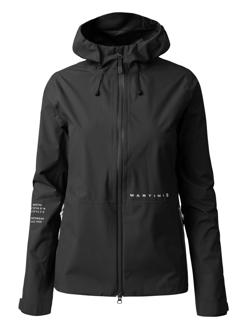 Martini Sportswear - TREKTECH 2.5L Jacket W - Hardshell jackets in black - front view - Women
