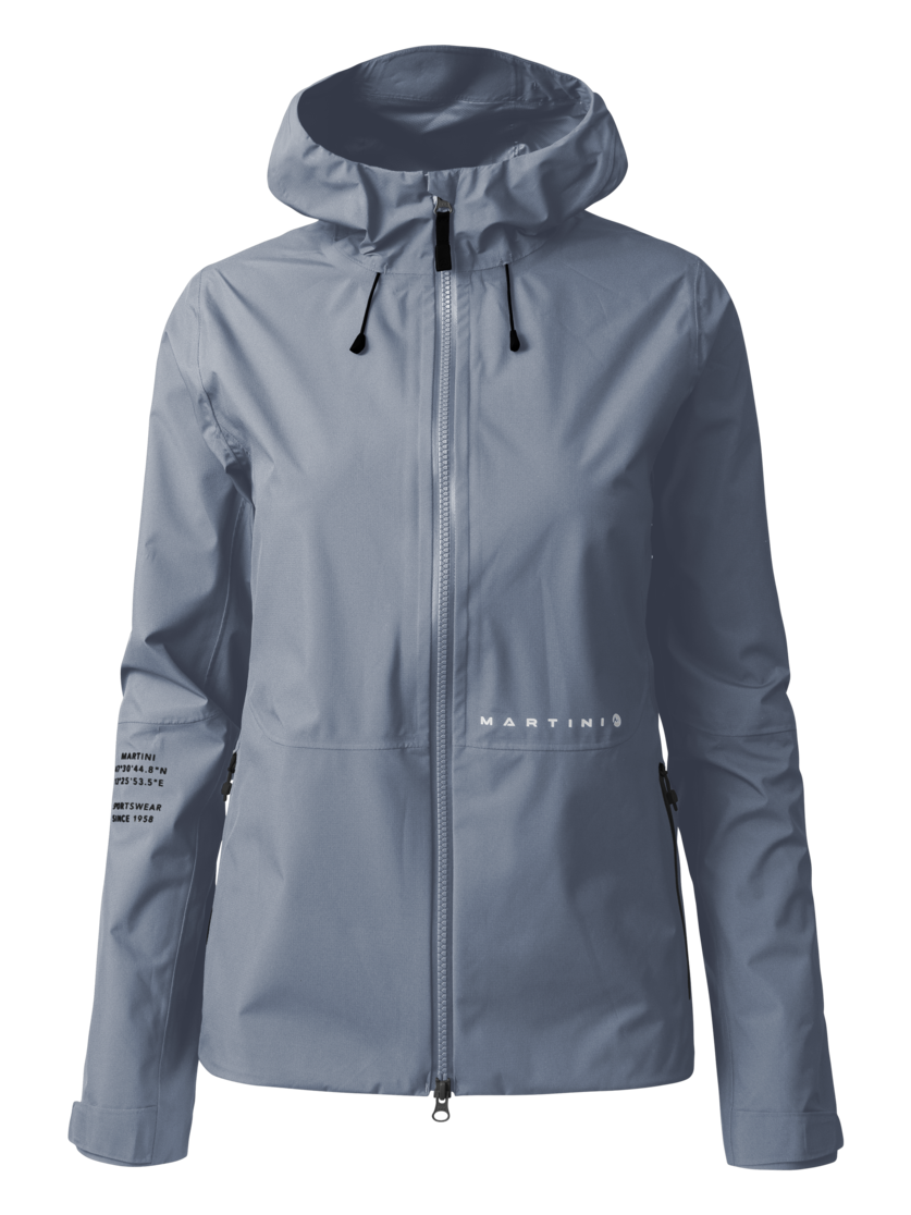 Martini Sportswear - TREKTECH 2.5L Jacket W - Hardshell jackets in moon - front view - Women