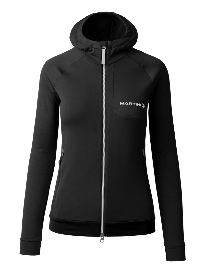 Martini Sportswear - HIGHVENTURE Midlayer Jacket W - Fleecejacke in black - Vorderansicht - Damen