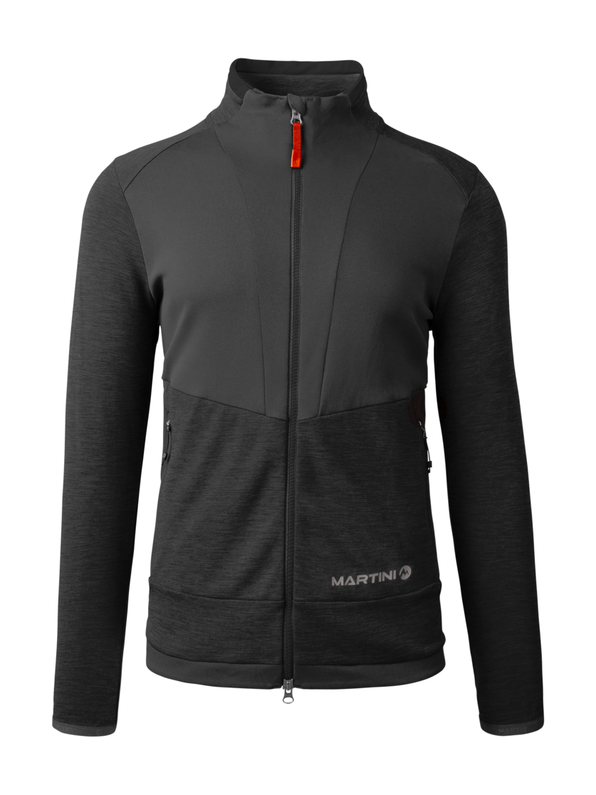 Martini Sportswear - TREKTECH Midlayer Jacket M - Midlayers in black - front view - Men