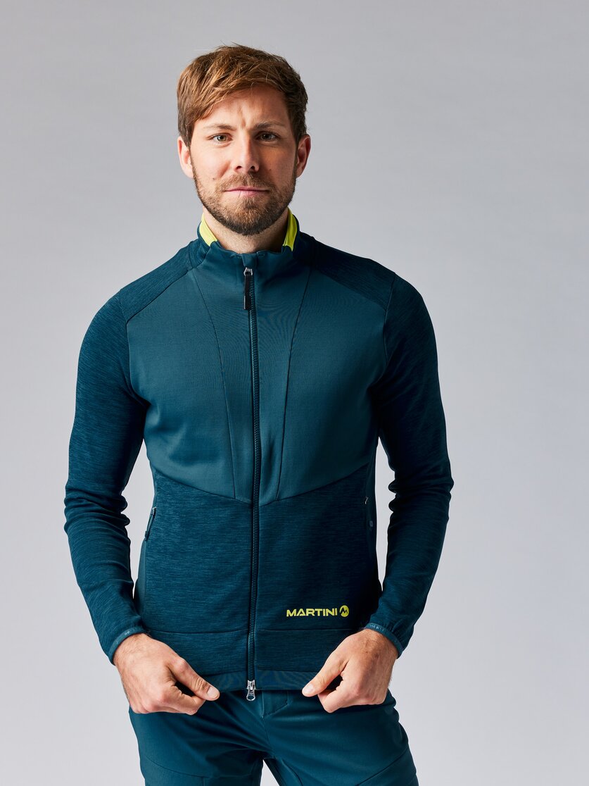 Martini Sportswear - TREKTECH Midlayer Jacket M - Midlayers in mosstone-greenery - Vorderansicht Model - Herren