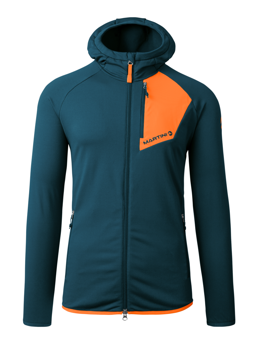Martini Sportswear - HIGHVENTURE Midlayer Jacket M - Fleecejacke in poseidon-fire - Vorderansicht - Herren