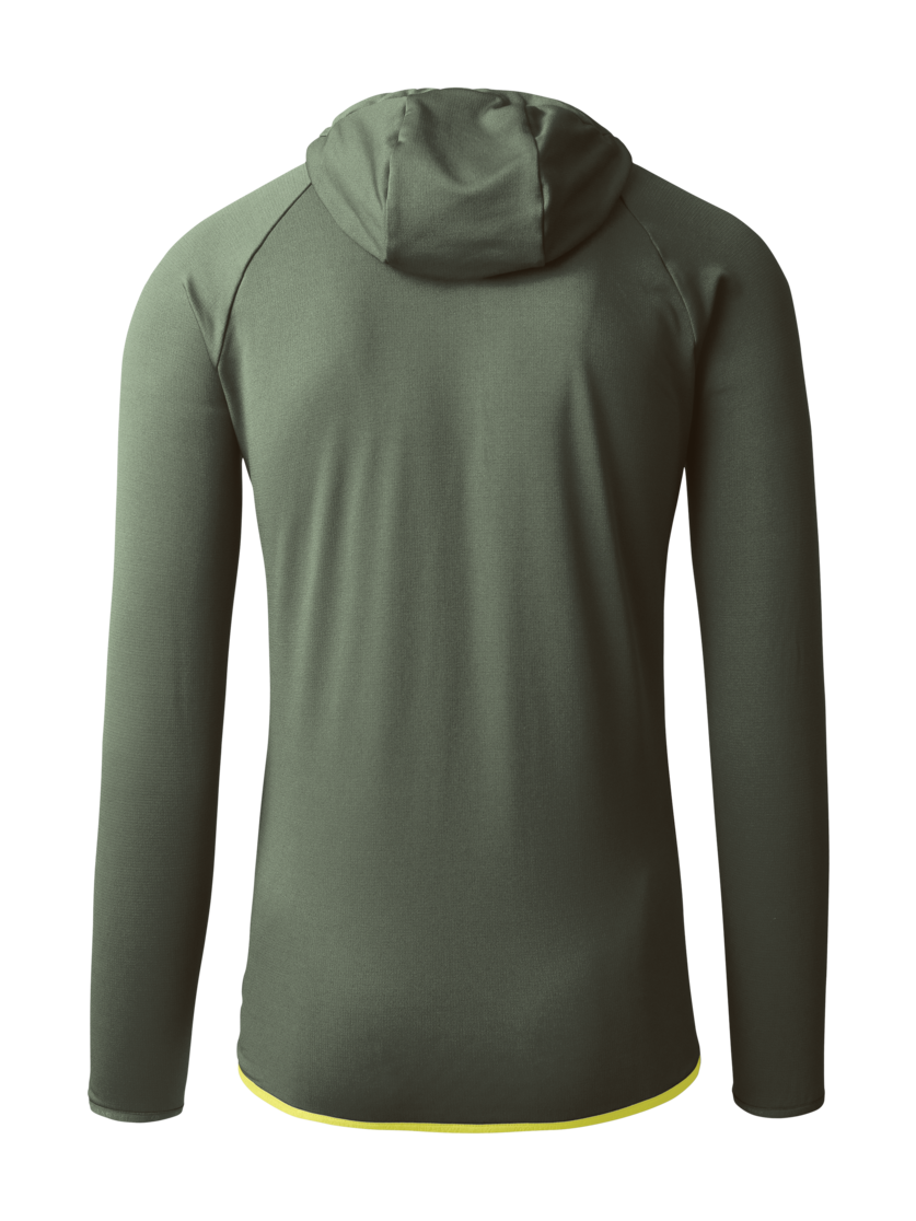 Martini Sportswear - HIGHVENTURE Midlayer Jacket M - Fleece in mosstone-greenery - rear view - Men