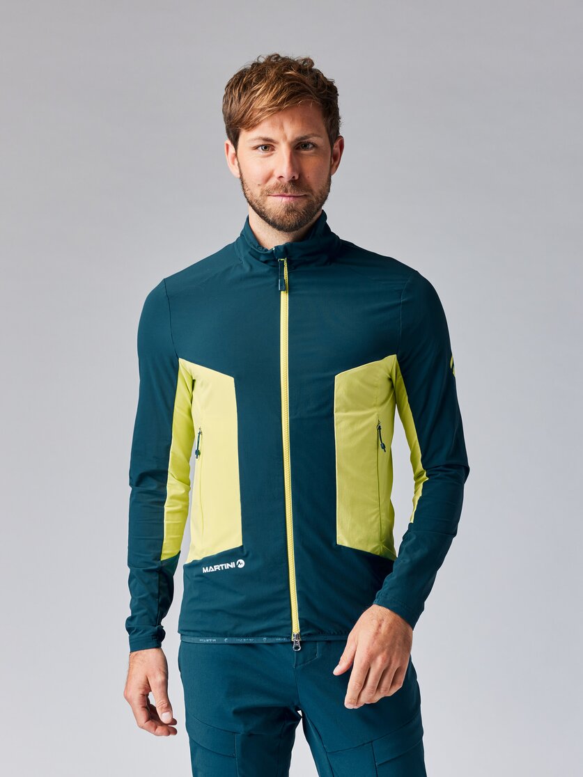 Martini Sportswear - HILLCLIMB Midlayer Jacket M - Midlayers in mosstone-greenery - Vorderansicht Model - Herren
