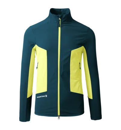 Martini Sportswear - HILLCLIMB Midlayer Jacket M - Midlayers in poseidon-greenery - front view - Men