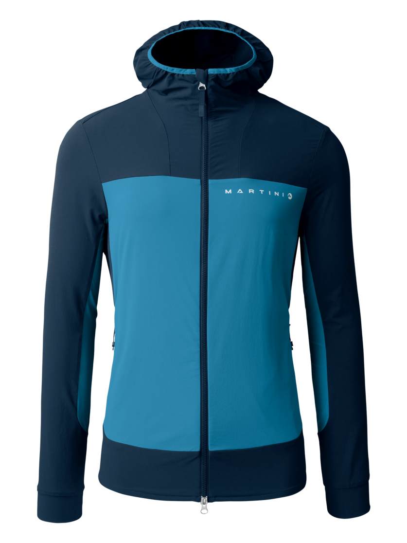 Martini Sportswear - ALPMATE Midlayer Jacket M - Strati intermedi in true navy-horizon - vista frontale - Uomo
