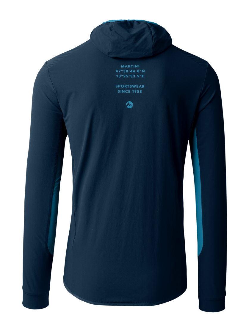 Martini Sportswear - ALPMATE Midlayer Jacket M - Strati intermedi in true navy-horizon - vista posteriore - Uomo