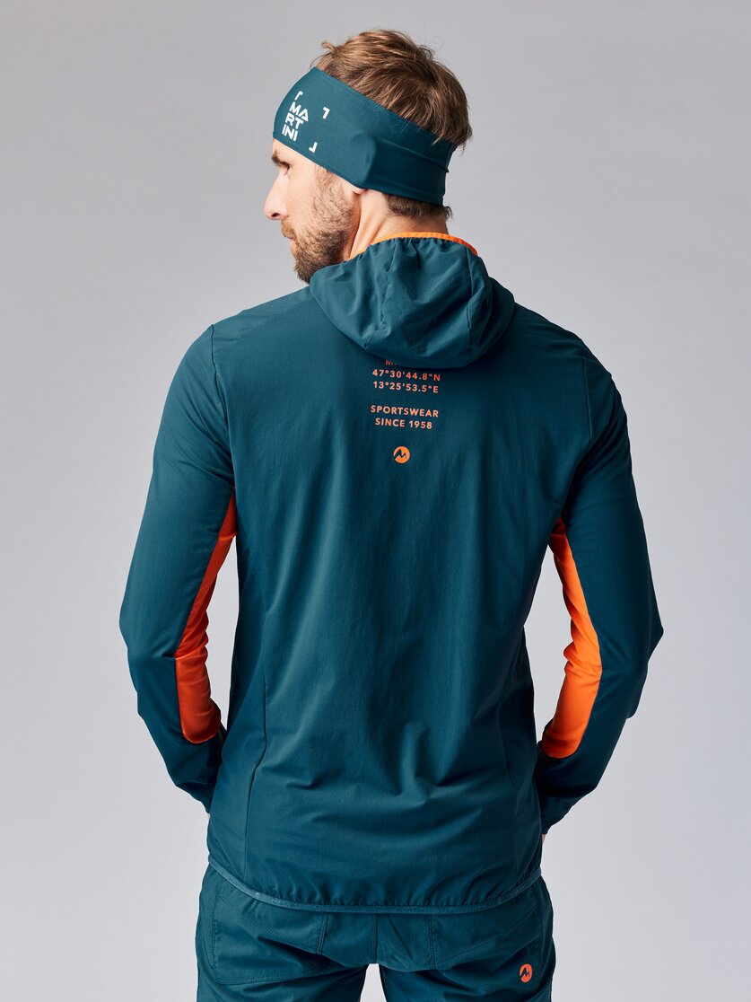 Martini Sportswear - ALPMATE Midlayer Jacket M - Strati intermedi in mosstone-black - vista laterale modello - Uomo