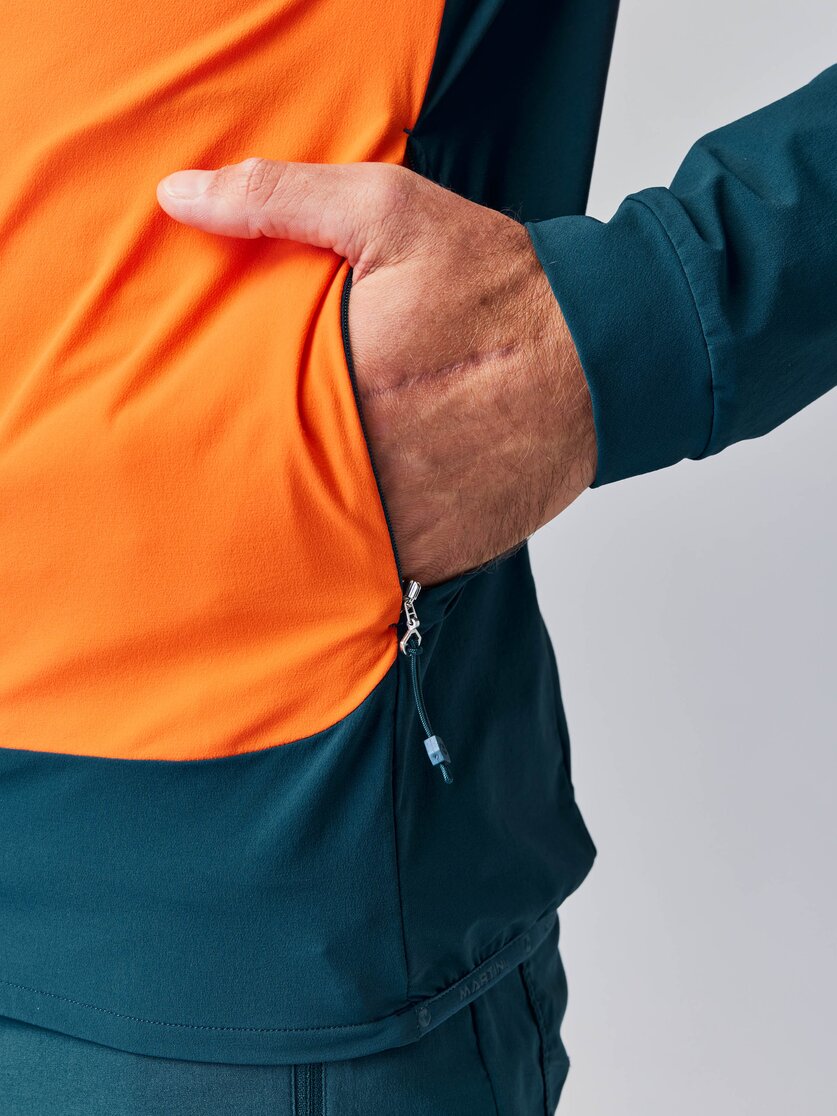 Martini Sportswear - ALPMATE Midlayer Jacket M - Midlayers in mosstone-black - Detail 5 - Herren