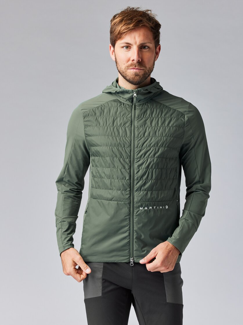 Martini Sportswear - ALPMATE Hybrid Jacket G-Loft® M - Hybridjacken in mosstone - Vorderansicht Model - Herren