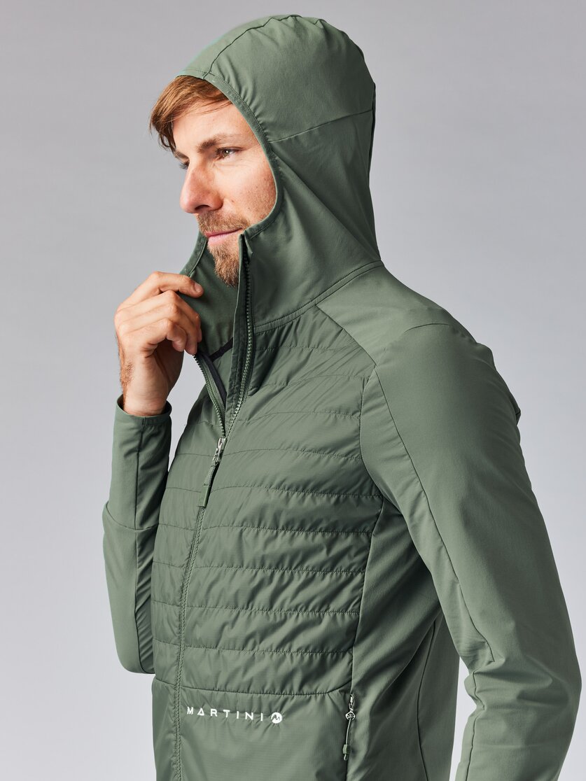Martini Sportswear - ALPMATE Hybrid Jacket G-Loft® M - Hybridjacken in mosstone - Detail 4 - Herren