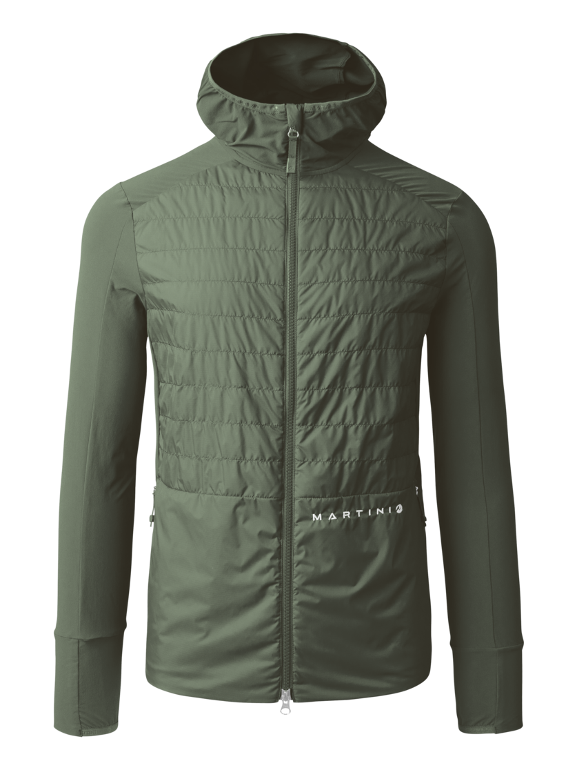 Martini Sportswear - ALPMATE Hybrid Jacket G-Loft® M - Hybridjacken in mosstone - Vorderansicht - Herren