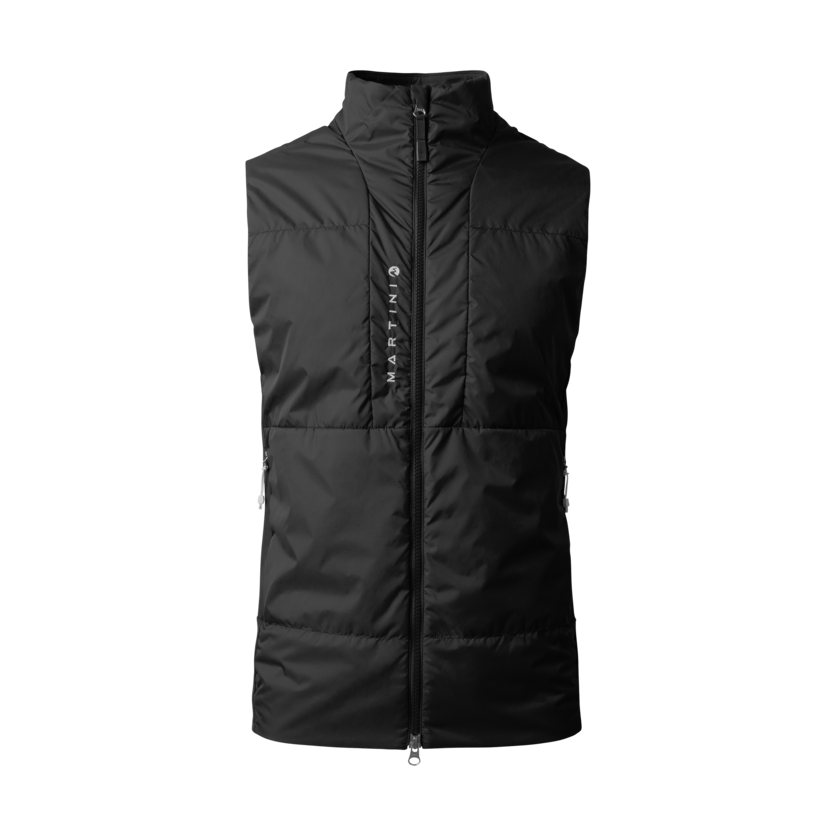 Martini Sportswear - ALPMATE Hybrid Vest G-Loft® M - Outdoor vests in black - front view - Men