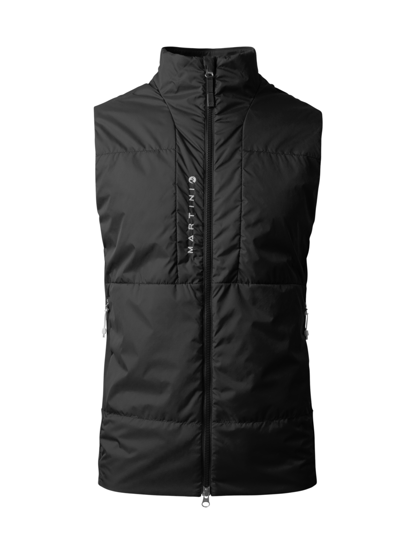 Martini Sportswear - ALPMATE Hybrid Vest G-Loft® M - Outdoor vests in black - front view - Men