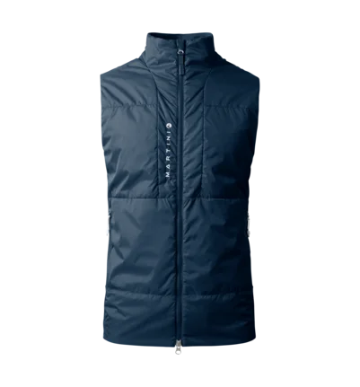 Martini Sportswear - ALPMATE Hybrid Vest G-Loft® M - Outdoor vests in true navy - front view - Men