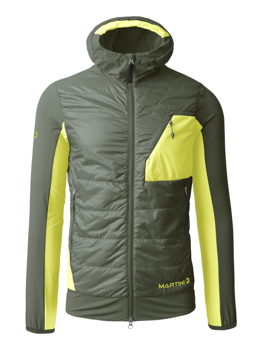 Martini Sportswear - HIGHVENTURE Hybrid Jacket Primaloft® Gold M - Hybridjacken in mosstone-greenery - Vorderansicht - Herren