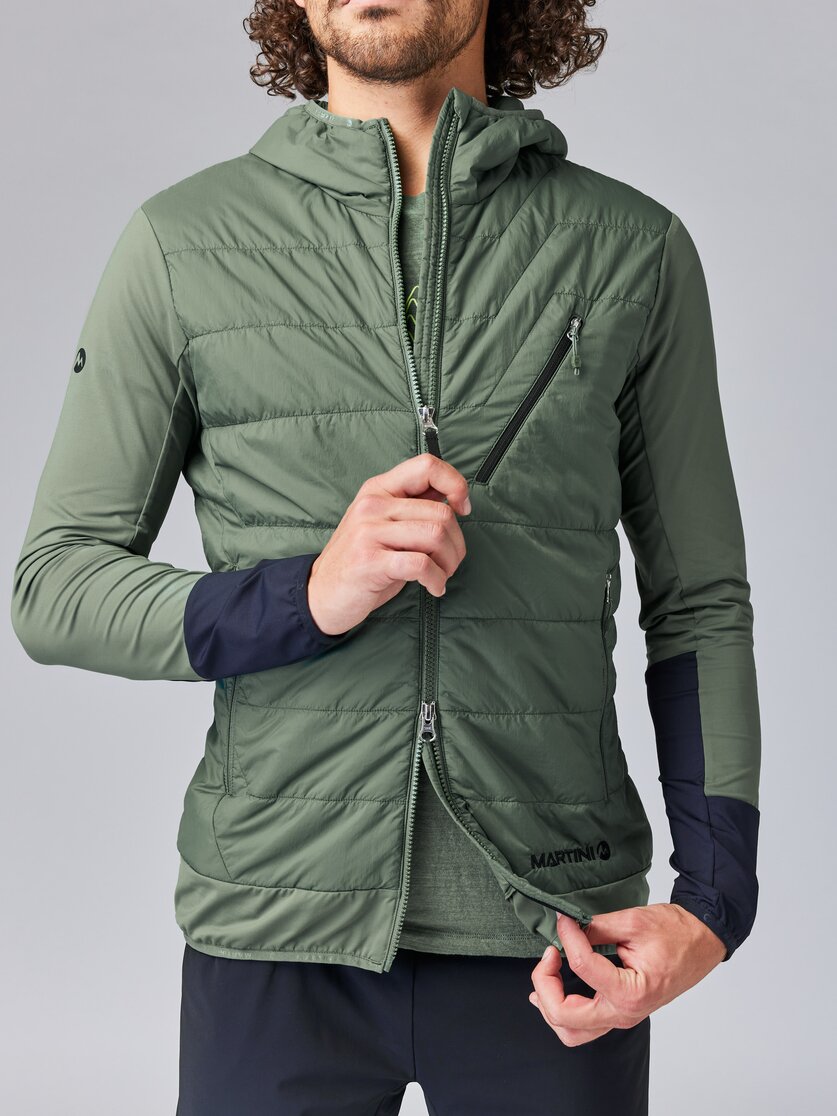 Martini Sportswear - NEVERREST Hybrid Jacket G-Loft® M - Hybridjacken in mosstone-black - Detail 2 - Herren