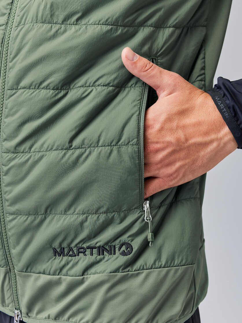 Martini Sportswear - NEVERREST Hybrid Jacket G-Loft® M - Hybridjacken in mosstone-black - Detail 3 - Herren