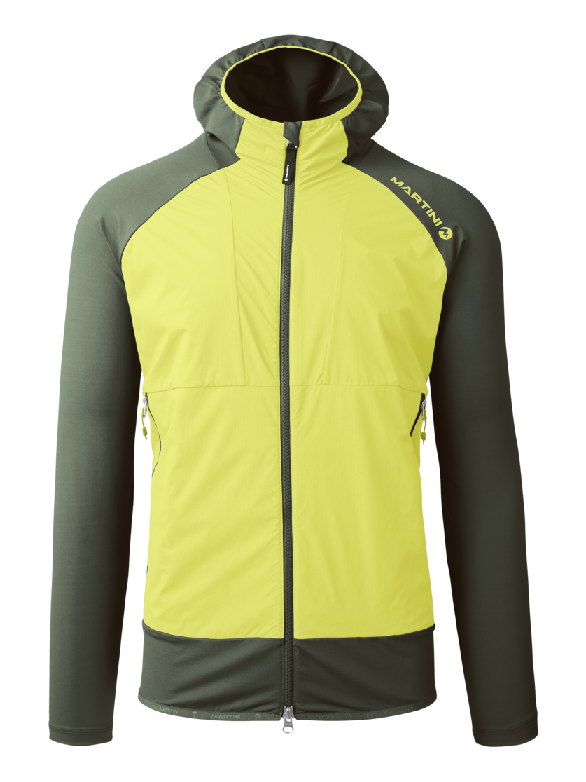 Martini Sportswear - TREKTECH Hybrid Jacket M - Giacche ibride in mosstone-greenery - vista frontale - Uomo