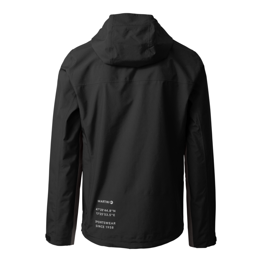 Martini Sportswear - TREKTECH 2.5L Jacket M - Hardshell Jacken in black-steel - Rückansicht - Herren