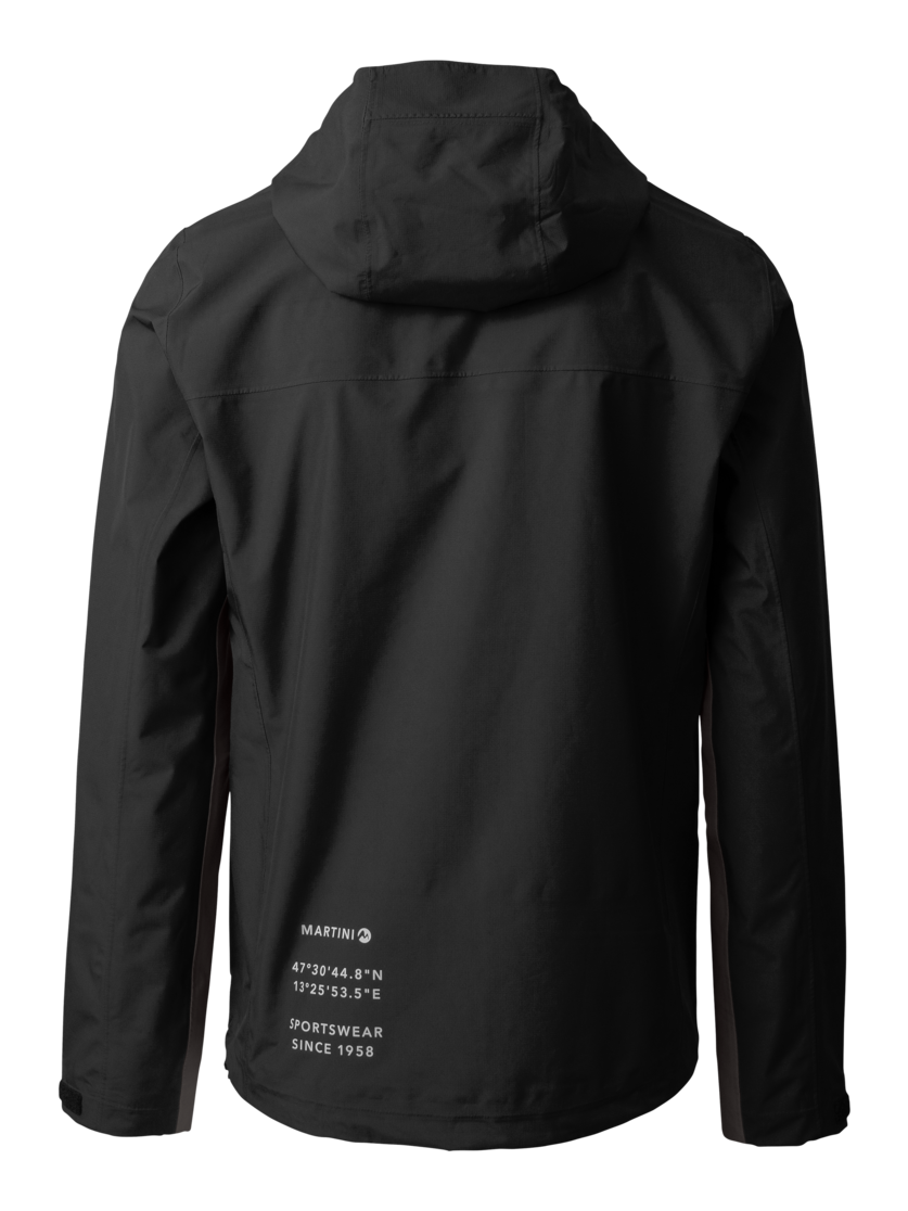 Martini Sportswear - TREKTECH 2.5L Jacket M - Hardshell Jacken in black-steel - Rückansicht - Herren