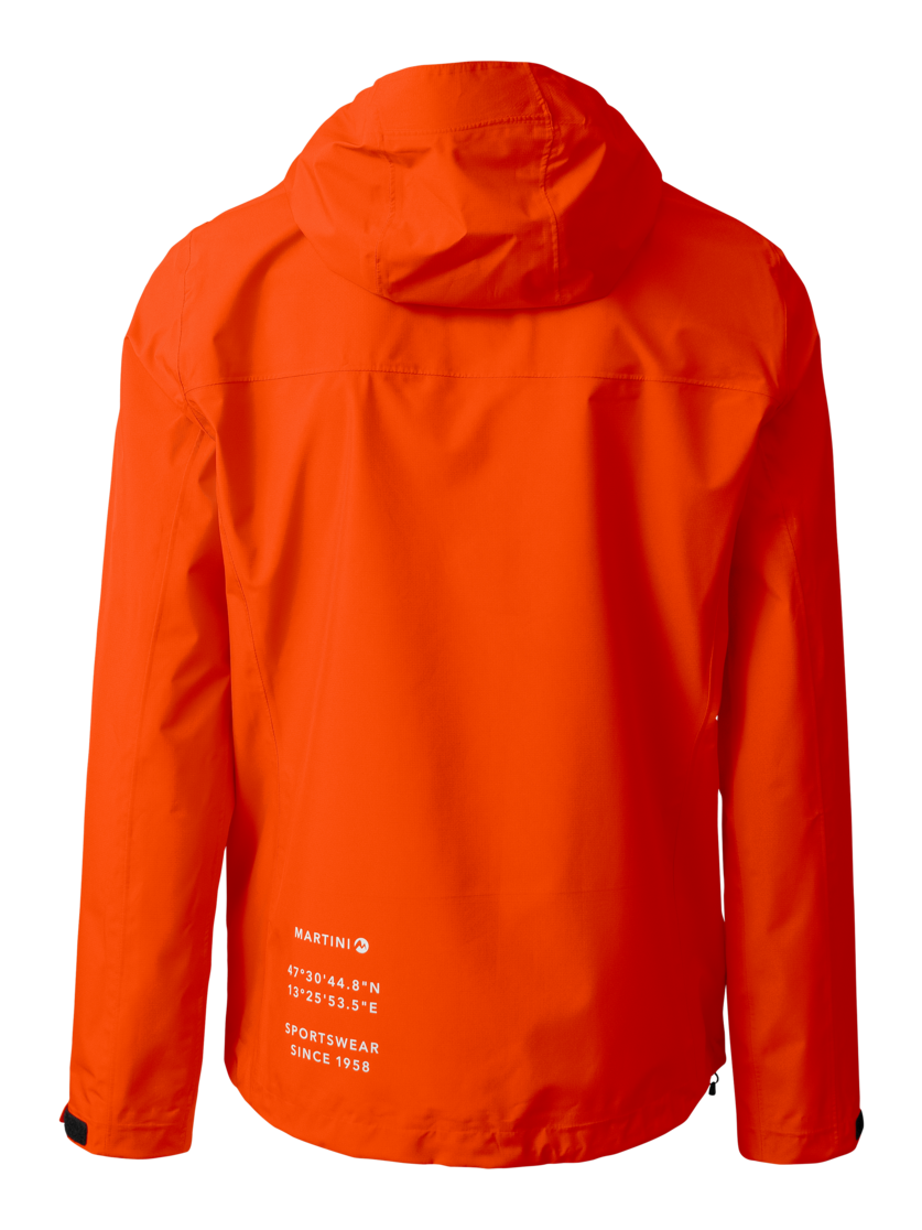 Martini Sportswear - TREKTECH 2.5L Jacket M - Hardshell jackets in saffron - rear view - Men