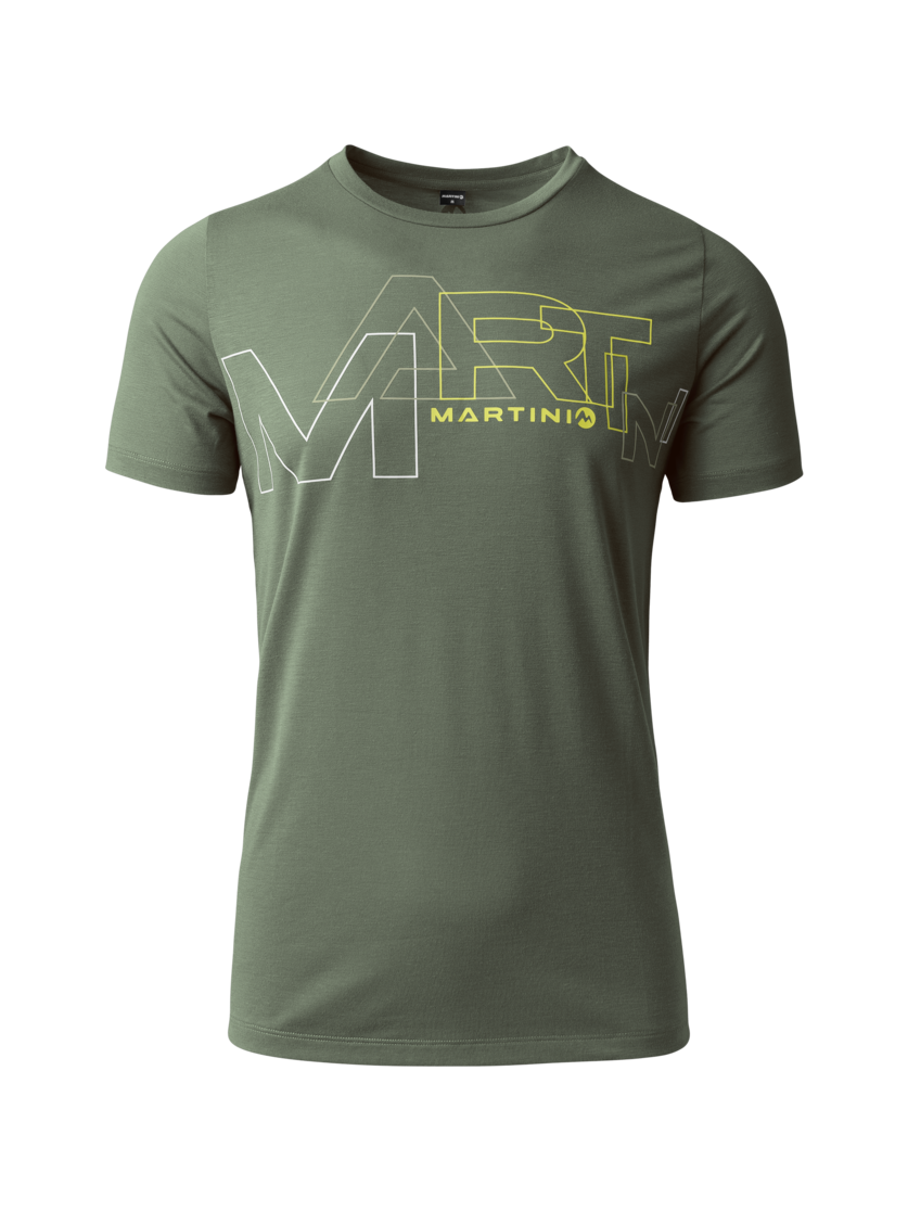 Martini Sportswear - HIGHVENTURE Shirt Dynamic M - T-Shirts in mosstone-greenery - Vorderansicht - Herren
